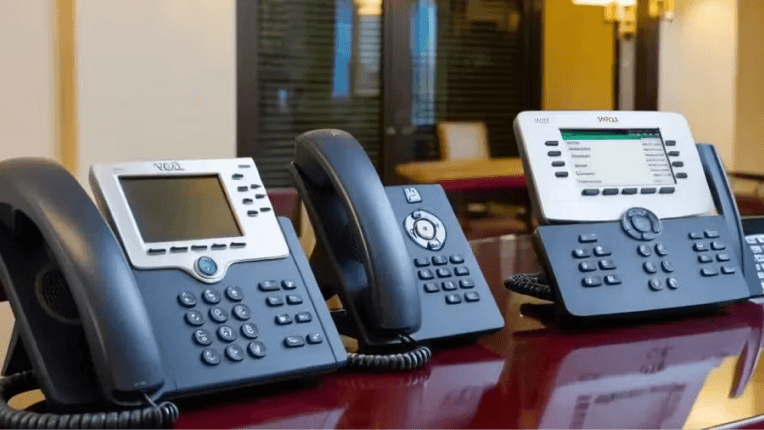 Digital hotel desk phone